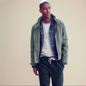 J.CREW Nylon windbreaker with zip hood